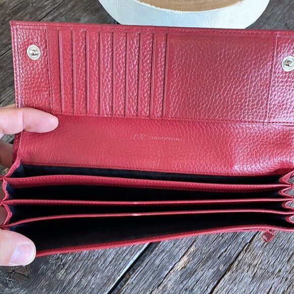 Ann Klein Leather Travel/Document Case aeauC - Picture 4 of 7